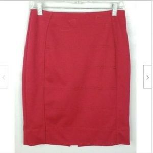 White House Black Market Red Pencil Skirt